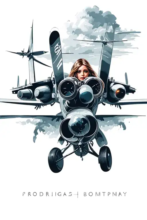 Aviator Girl Looking