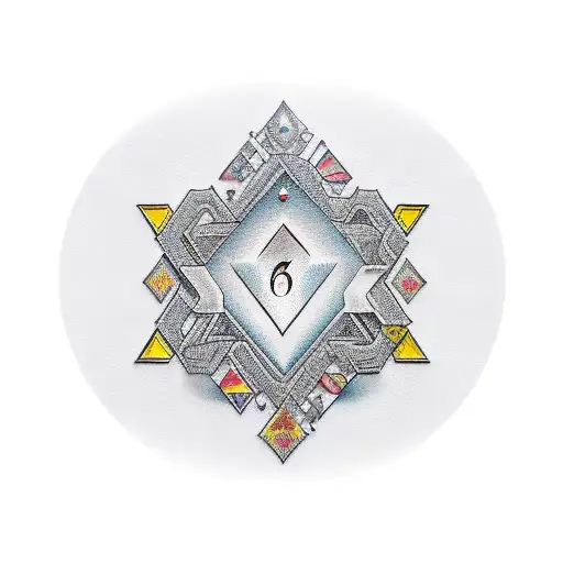 Number 63 With Diamond Inside