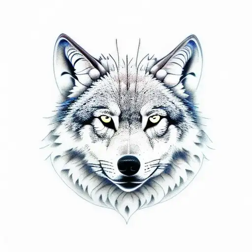 Full Moon Wolf Mountain Background