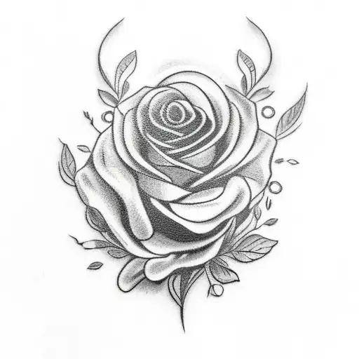 Black Crow With A Red Carnation