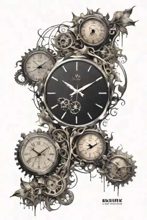 All Clocks In The World With Abstract Design Featuring