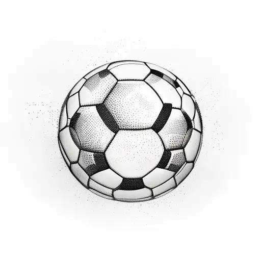 Soccer Ball Merging With A World Map