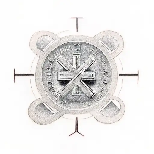 Christian Cross With Prayer Hands