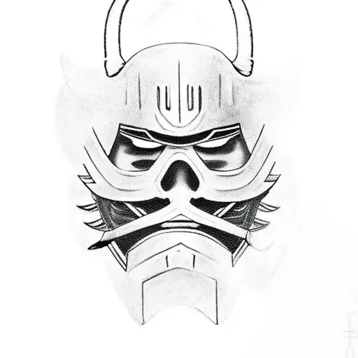 Evil Samurai Helmet With Oni Mask