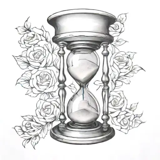 Hourglass With Heart Inside