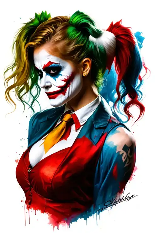 Margot Robbie Harley Quinn And Joker