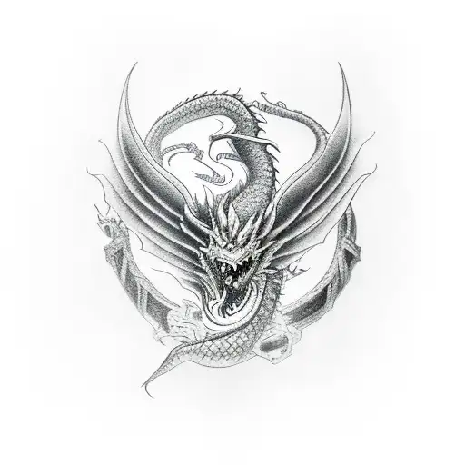 Fortis Fortuna Adiuavat With A Dragon Being Killed