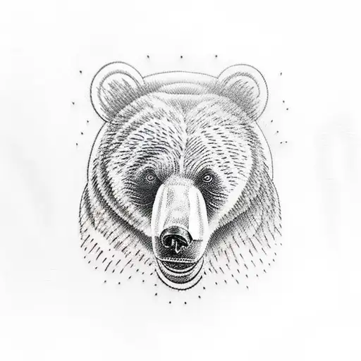 Bear Doing Yoga On The Beach