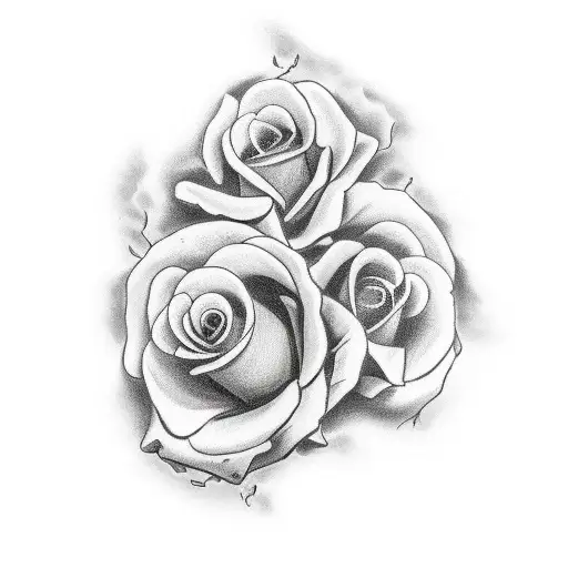 Bull Skull Texas With Roses