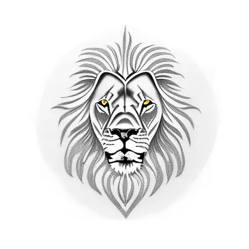 Lion With A Football Cup