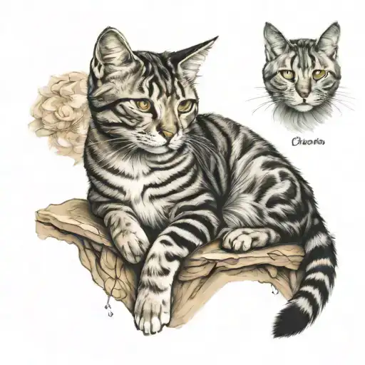 Becolor Cat Full Body Portrait