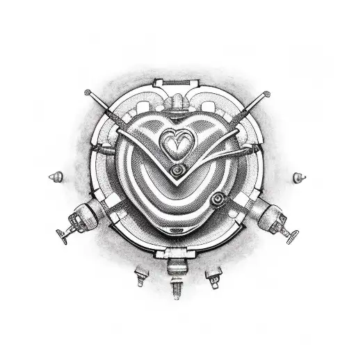 Black Mechanical Heart