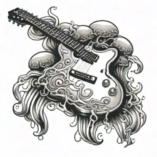 Cute Jellyfish Witha Guitar