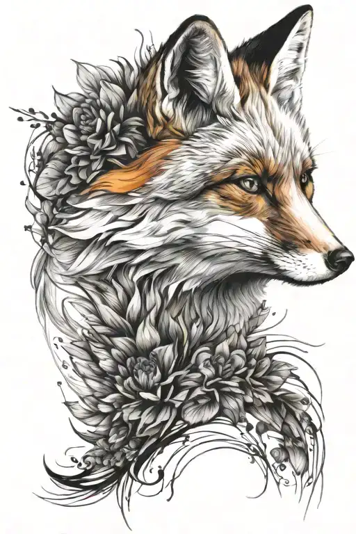 Continuation Of The Fox Tattoo In The Sleeve Which Will Complement The Tattoo Style