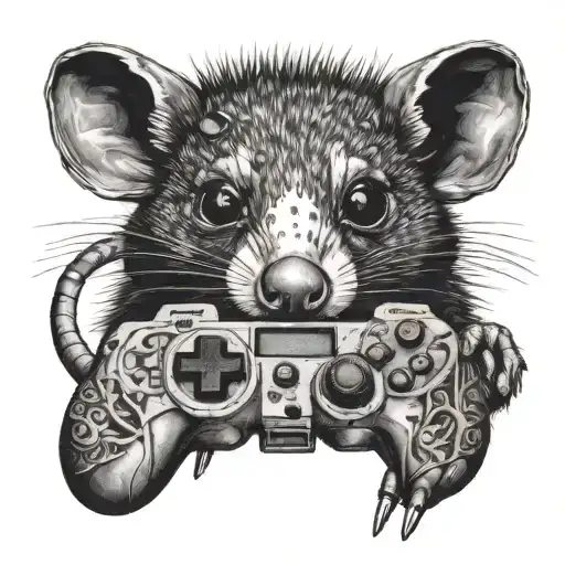 Possum With Gaming Controller