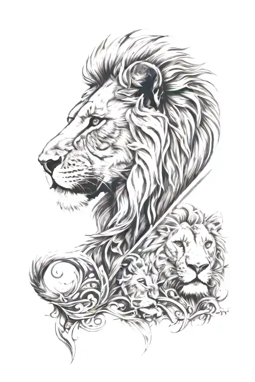 Half Warrior Half Lion