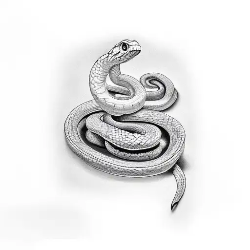 Snake Wrapped Around Mans Upper Arm