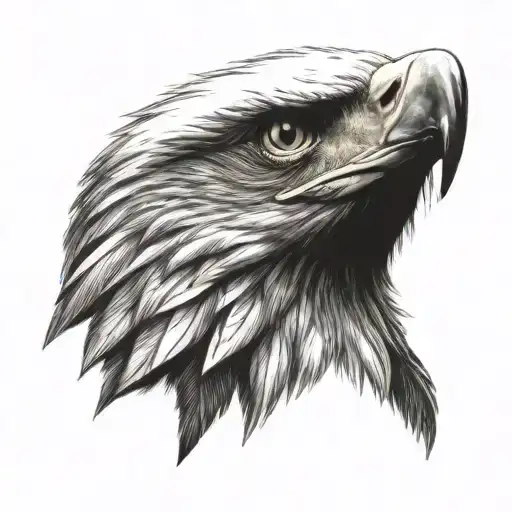Realistic Eagle Head Profile
