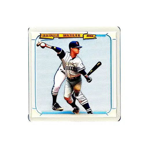 Baseball Card Rookie Card Of A Young Kid Doing The Derek Jeter Play On Forearm