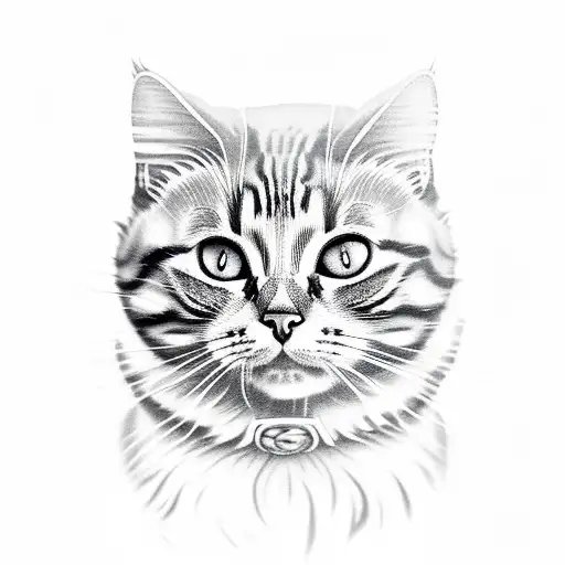 Tabby Cat Peony Thunderstorm