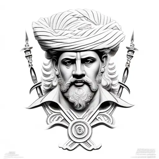 Greek Portrait Like God Seen From The Side