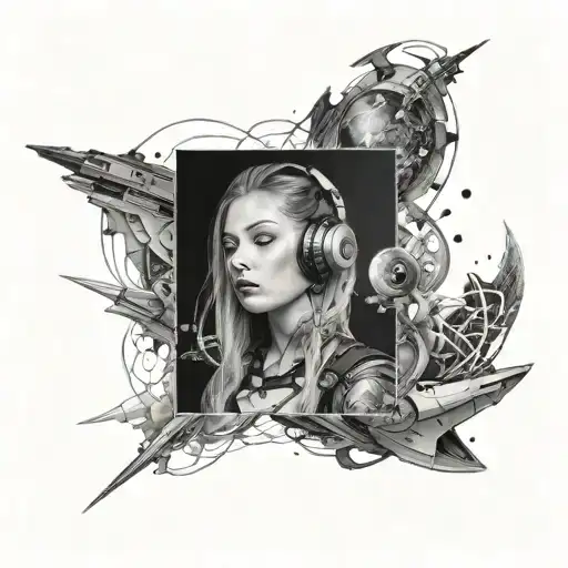 Women In The Cyber World Galaxy Filled