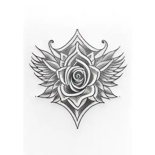 Word Tatto Saying Wedge For Life