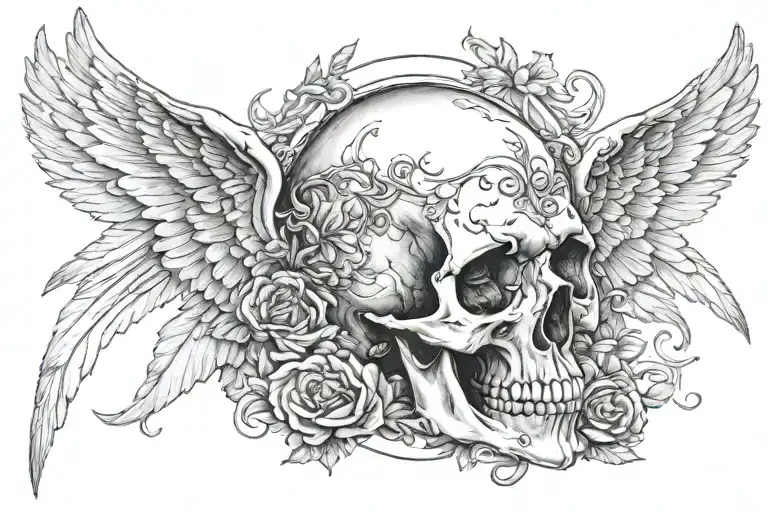 Skull Angel Joy