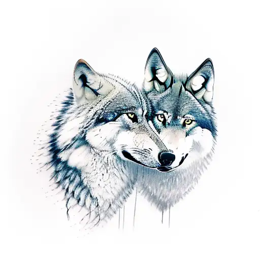 Wolf Howling In The Forest