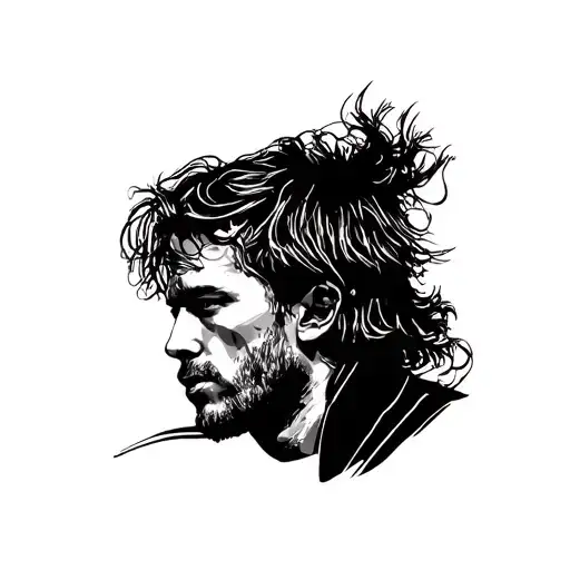 Layne Staley Portrait Stencil