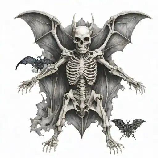 Bat Skeleton Whole Body