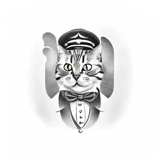 A Cat In Prohibition-era Clothing With A Cigar