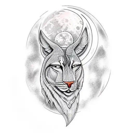 Warrior With Moon In The Background