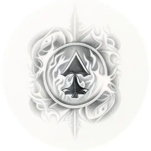 Ace Of Spades Dice Flames