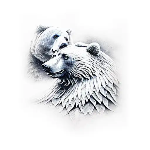 Bear And Eagle Mountain Scene