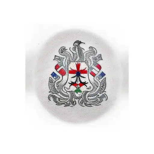 Tatoo With A German Flag And American Flag