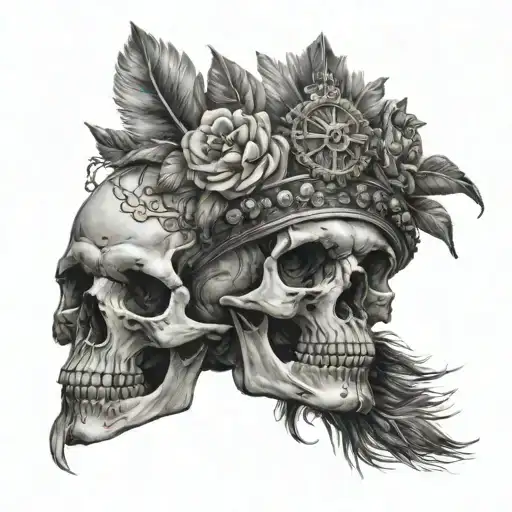 Skull Amd Head Dress