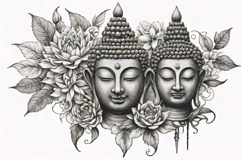 Buddhism Black And White