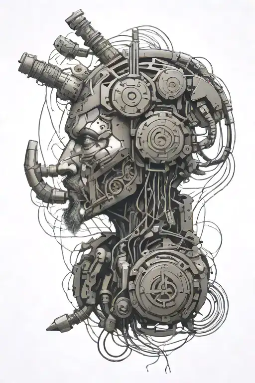 Viking Wire Processor Chip Cyberpunk