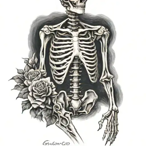 Skeleton Sexy Female Body Shaped Like