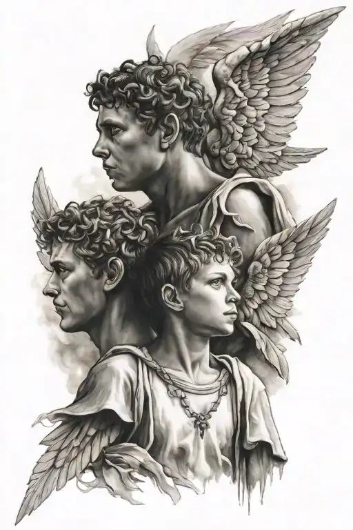 Angel And Brother Simon And David