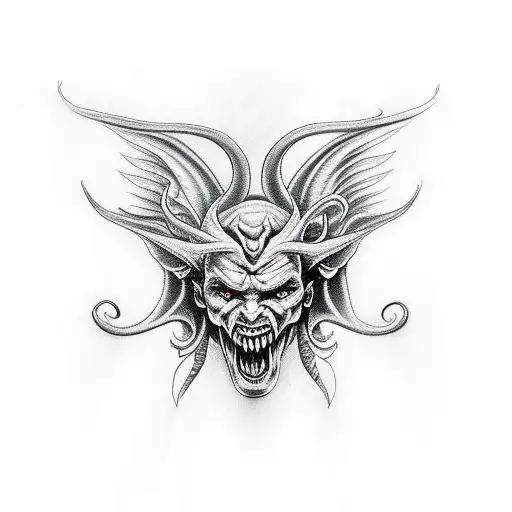 Devil With Angel Face Design