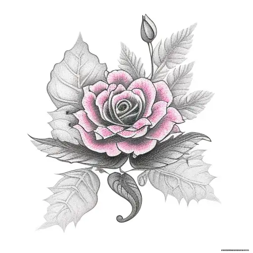 Black And Pink Flowers With Nature