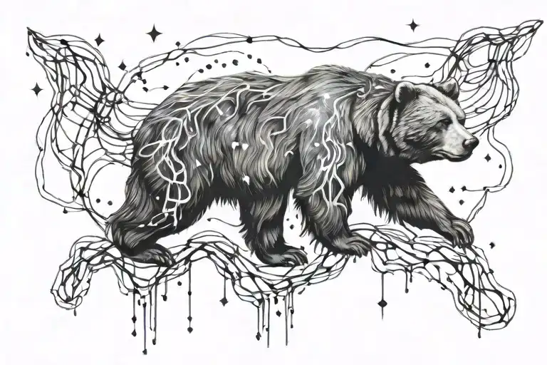 Bear Chain Forming Constellations