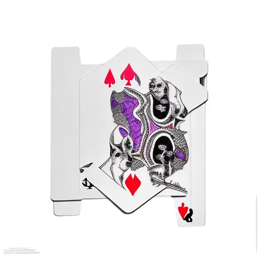 Joker Card Going On Top Of Flower