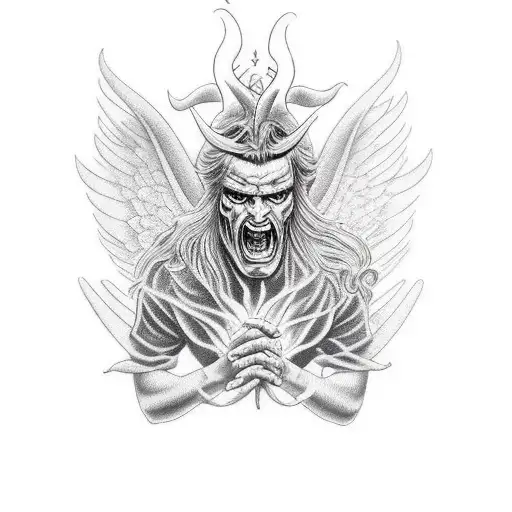 Devil With Angel Face Design