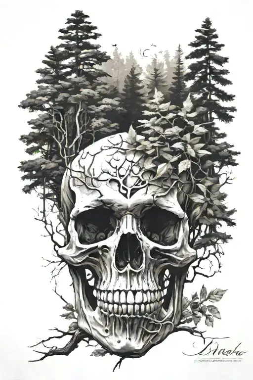 Forest And Skull