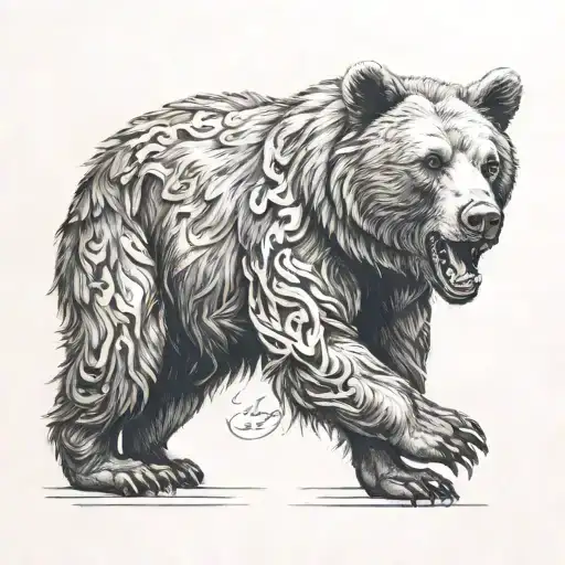 Zodiac Bear Growling