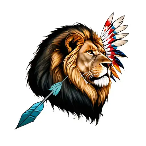 Lion And Indian Arrowhead