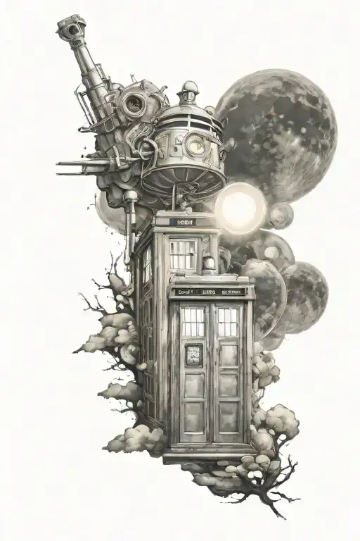 Doctor Who Inspired Scene In Space